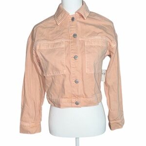 Old Navy Light Pink Denim Jacket size XS